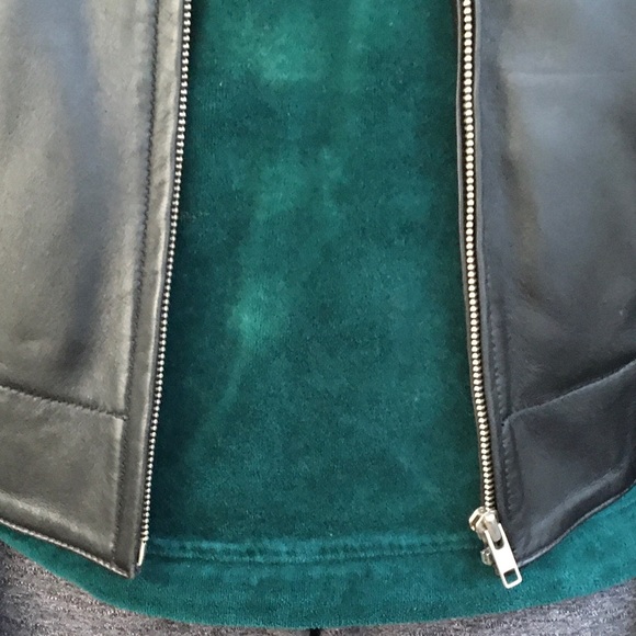 Ambition New York moto leather jacket. Zip closure - Picture 13 of 16